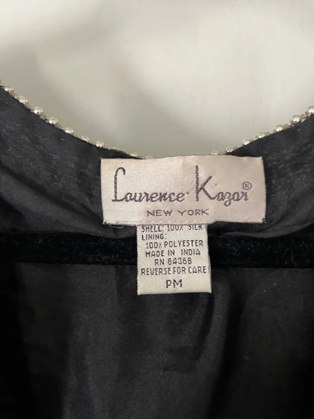 Vintage Embellished Black Sequin Cropped Jacket - Picture 8 of 16